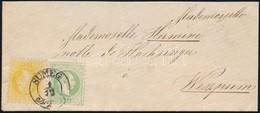 ~1868 2kr + 3kr Levélen / On Cover 'SÜMEG' (2 Hajtóka Hiányzik) - Autres & Non Classés