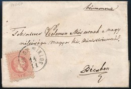 1868 5kr Levélen / On Cover 'KUN SZ. MIKLOS' - Bécs - Sonstige & Ohne Zuordnung
