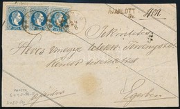 ~1869 3 X 10kr Ajánlott Levél Előlapon, Magas Bérmentesítés! / On Registered Cover Front, Barnás / Brownish 'PÁSZTÓ' - E - Sonstige & Ohne Zuordnung