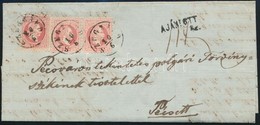 1869 5 X 5kr Ajánlott Levélen Teljes Tartalommal / On Registered Cover With Full Content 'SZEGZÁRD' - Pécs - Autres & Non Classés