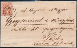 1869 5kr Levélen / On Cover 'KALOCSA' - 'PEST' - Other & Unclassified