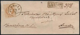 ~1870 15kr Ajánlott Levélen / On Registered Cover 'PANKOTA' - Arad - Autres & Non Classés