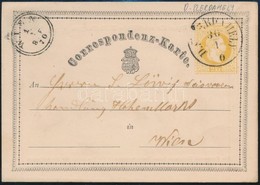 1870 2kr Díjjegyes Levelezőlap / PS-card 'D.(SZ)ERDAHELY' - 'WIEN' - Autres & Non Classés