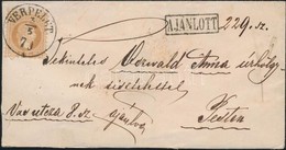 1870 15kr Ajánlott Levélen / On Registered Cover 'VERPELÉT' - Pest - Autres & Non Classés