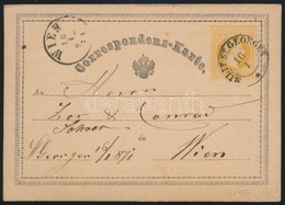 1871 Díjjegyes Levelezőlap / PS-card 'MILIT.ST.GEORGEN' - 'WIEN' - Other & Unclassified