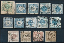 O 1853-1898 Kis Tétel Hírlapilleték Bélyeg / Small Lot Of Newspaper Duty Stamps - Altri & Non Classificati