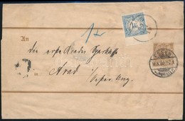 1890 Hírlapilleték Bélyeg 3 Pfenning Német Díjjegyes Címszalagon / Newspaper Duty Stamp On German PS-wrapper 'ARAD' Cert - Andere & Zonder Classificatie