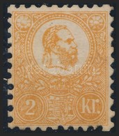 * 1871 Kőnyomat 2kr Narancs Eredeti Gumival, Falcos (110.000) / Mi 1a With Original Gum, Hinged - Andere & Zonder Classificatie