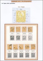 O 1871 Kőnyomat 2kr Típustanulmány, 9 Db Bélyeg / Mi 1 Type Study, 9 Stamps Ex Ryan - Autres & Non Classés