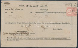 1871 Kőnyomat 5kr Tértivevényen / Mi 3 On Retour Recepisse 'PAKS'. RRR! - Autres & Non Classés