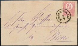 1871 Kőnyomat 5kr / Mi 3 On Cover 'DOLNI MIHOLJAC' - Wien - Andere & Zonder Classificatie