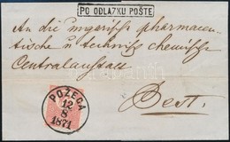 1871 Kőnyomat 5kr / Mi 3 On Cover 'POZEGA' - Pest (luxus Minőség / Luxury Quality) - Andere & Zonder Classificatie