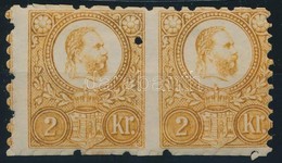 ** 1871 Réznyomat 2kr Pár Elfogazva / Pair With Shifted Perforation - Other & Unclassified