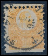 O 1871 Réznyomat 2kr Látványosan Elfogazva, Alul-felül Ollóval Vágva / Shifted Perforation, Cut With Scissors - Autres & Non Classés