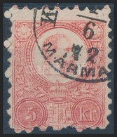 O 1871 Réznyomat 5kr álkettősnyomat / Double Print. Signed: Matl - Other & Unclassified