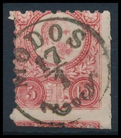 O 1871 Réznyomat 5kr Képbe Fogazva, Ollóval Vágva / Shifted Perforation, Cut With Scissors 'MÓDOS' - Autres & Non Classés