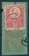 1871 Réznyomat 5kr Kivágáson, 3 Foglyuk Kimaradt / 5kr With Perforaton Error 'SZABADSZÁLLÁS' - Autres & Non Classés