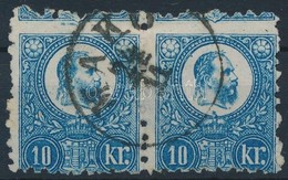 O 1871 10kr Pár Elfogazással / Pair With Shifted Perforation 'MAKÓ' - Other & Unclassified