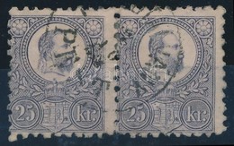 O 1871 Réznyomat 25kr Pár / Mi 13 Pair '(PÉNZUT)ALVÁNY PEST' - Sonstige & Ohne Zuordnung