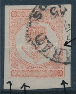 O 1871 Hírlapbélyeg Klf Lemezhiánnyal, Lemezszakadással / Newspaper Stamp With Plate Flaws - Sonstige & Ohne Zuordnung