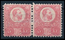 ** 1883 Újnyomat / Reprint  5kr Pár (44.000++) / Pair - Other & Unclassified