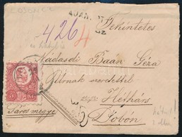 ~1871 3 X 5kr Ajánlott Levélen / On Registered Cover 'LOSONCZ' - 'HÉTHÁRS' - Dobó - Andere & Zonder Classificatie