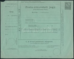 1871 10kr Díjjegyes Posta Utánvételi Jegy, Használatlan / 10kr PS-money Order, Unused - Autres & Non Classés