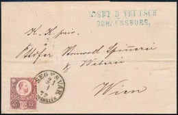 1872 Réznyomat 5kr Levélen / Mi 10 On Cover 'SEGESVÁR SEGESVÁRSZÉK' - Wien - Autres & Non Classés