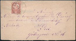 1872 Réznyomat 5kr Levélen, A Bal Oldalon Képbe Fogazva / 5kr Mi 10 With Shifted Perforation On Cover 'VADNA' (Gudlin 40 - Autres & Non Classés