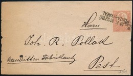 1872 5kr Díjjegyes Boríték / PS-cover With Railway Postmark '2.sz. M.K. MOZGÓ POSTAHIVATAL' - Pest - Autres & Non Classés