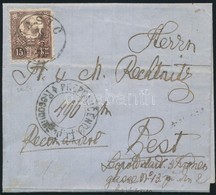 1872 Réznyomat 15kr Ajánlott Levélen / Mi 11 On Registered Cover 'NASIC' + Kétnyelvű Ajánlási Bélyegzés / + Bilingual Re - Autres & Non Classés