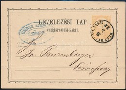 1872 Díjjegyes Levelezőlap / PS-card 'PEST DÉLKEL. VASP.' - Temesvár - Andere & Zonder Classificatie