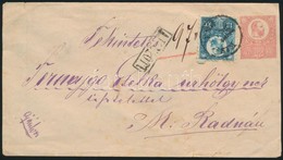 ~1873 Réznyomat 10kr 5kr Díjjegyes Borítékon / Mi 11 On 5kr PS-cover 'KISS JENŐ' - 'M. RADNA' - Other & Unclassified