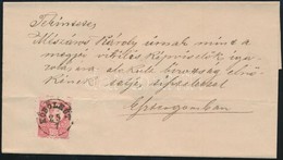 1874 Réznyomat 5kr Levélen / On Cover 'KÖBÖLKÚT'(Gudlin 250 P)  - Esztergom - Other & Unclassified