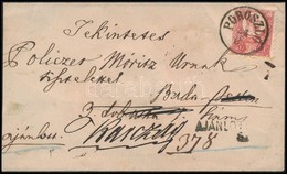 1874 5kr és 10kr Ajánlott Levélen Budapestre, Majd Karcagra Továbbküldve / On Registered Cover To Budapest, Redirected T - Andere & Zonder Classificatie