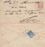 1874 Réznyomat 10kr 5kr Díjjegyes Borítékon Ajánlott Levélként / Mi 11 On 5kr PS-cover As Registered Cover 'TEMESVÁR AJÁ - Autres & Non Classés