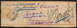 1874 Díjjegyes Címszalag Pozsonyba Tovább- és Visszaküldve / PS-wrapper To Pozsony, Redirected And Returned To Budapest - Andere & Zonder Classificatie