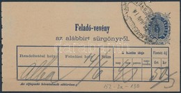 1875 5kr Díjjegyes Távirati Feladóvevény / 5kr PS-telegraph Sender's Receipt - Sonstige & Ohne Zuordnung