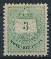 * 1874 3kr 11 1/2 Fogazással, Finom Gyöngyjavítással (ex Lovász) / Retouche, Perf. 11 1/2 - Autres & Non Classés