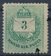 * 1874 3kr 13-as Fogazással, és Vésésjavítással / Perforation 13, Retouche - Autres & Non Classés