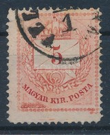 O 1874 5kr Lemezhibával, Festékcsíkkal / Plate Flaw, Paint Stripe - Altri & Non Classificati