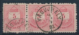 O 1874 5kr Hármascsík 11 1/2 Fogazással / Perforation 'VÁGUJHELY' - Andere & Zonder Classificatie