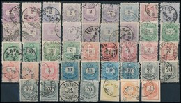 O 1874 Kis Tétel Teljes Sorokkal, Fogazat és Színváltotaok, Bélyegzések / Nice Lot With Complete Sets, Colour Varieties, - Other & Unclassified