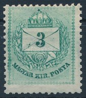 ** 1881 3kr II. Lemez Festékelkenődéssel, Karcokkal / Plate II., With Slurred Paint, Scratches - Other & Unclassified