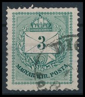 O 1881 3kr 13-as Fogazással, A Jobb Oldalon Vésésjavítással / Perf 13., Retouche - Other & Unclassified