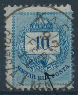 O 1881 10kr Nagy Festékfolttal (ex Lovász) / Large Paint Spot - Altri & Non Classificati