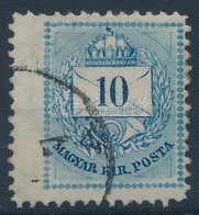 O 1881 10kr Extra Szélesre Fogazva, Kontár Karcokkal A Borítékban (ex Lovász) / Strongly Shifted Perforation, Scratches - Autres & Non Classés