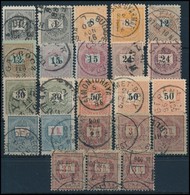 O 1888-1889 23 Db Nagyrészt Sztereo Bélyeg Színváltozatokkal, Közte Szép Bélyegzések / 23 Mostly Stereo Stamps With Colo - Sonstige & Ohne Zuordnung