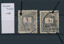 O 1889 2 Db 1kr Nagy Lemezhibákkal / Plate Flaws - Sonstige & Ohne Zuordnung