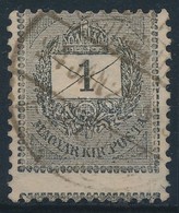 O 1889 1kr Extra Képbefogazással / Shifted Perforation - Other & Unclassified